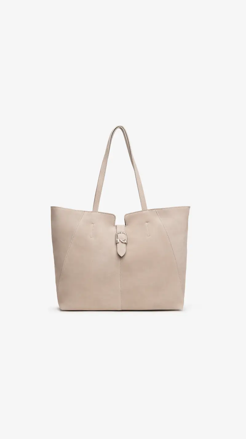NeroGiardini Outlet Borsa Tote da Donna in Camoscio - Grigio