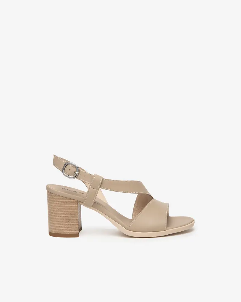 NeroGiardini Outlet Sandali Donna in Pelle - Beige