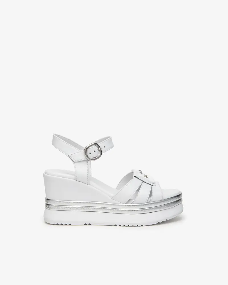 NeroGiardini Outlet Sandali Donna in Pelle - Bianco