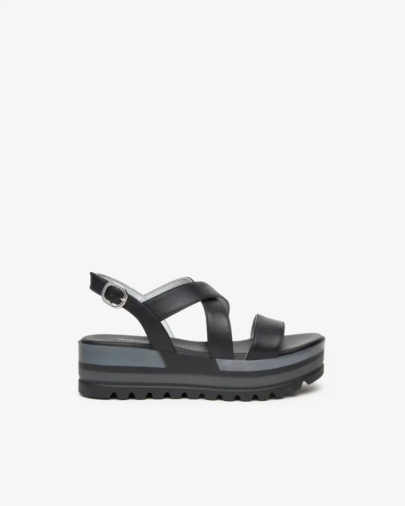 NeroGiardini Outlet Sandali Donna in Pelle - Nero