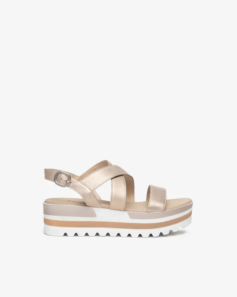 NeroGiardini Outlet Sandali Donna in Pelle - Oro