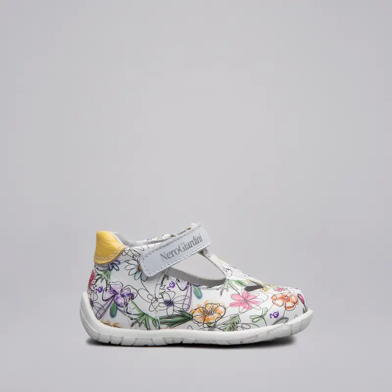 NeroGiardini Outlet Sandali Kids da Bambina in Materiale Tecnico e Pelle - Bianco