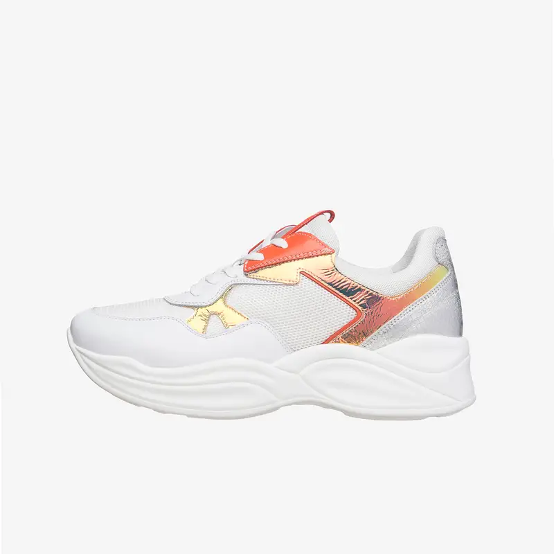 NeroGiardini Outlet Sneakers Donna in Pelle e Tela - Bianco