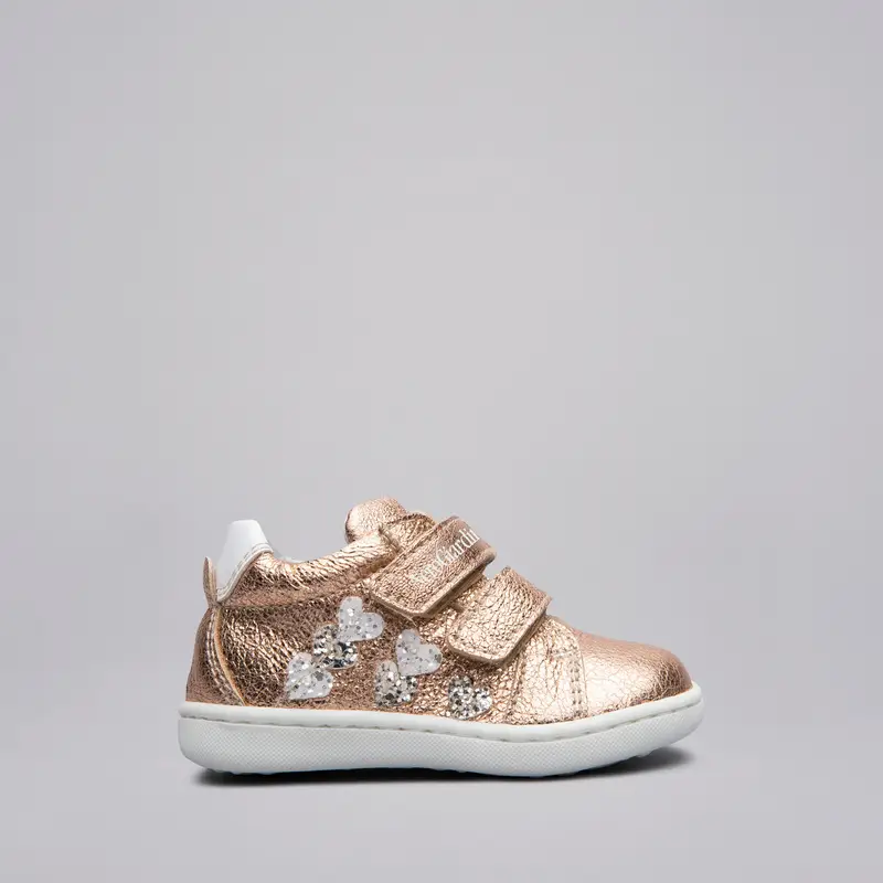 NeroGiardini Outlet Sneakers Kids da Bambina in Pelle - Dorato