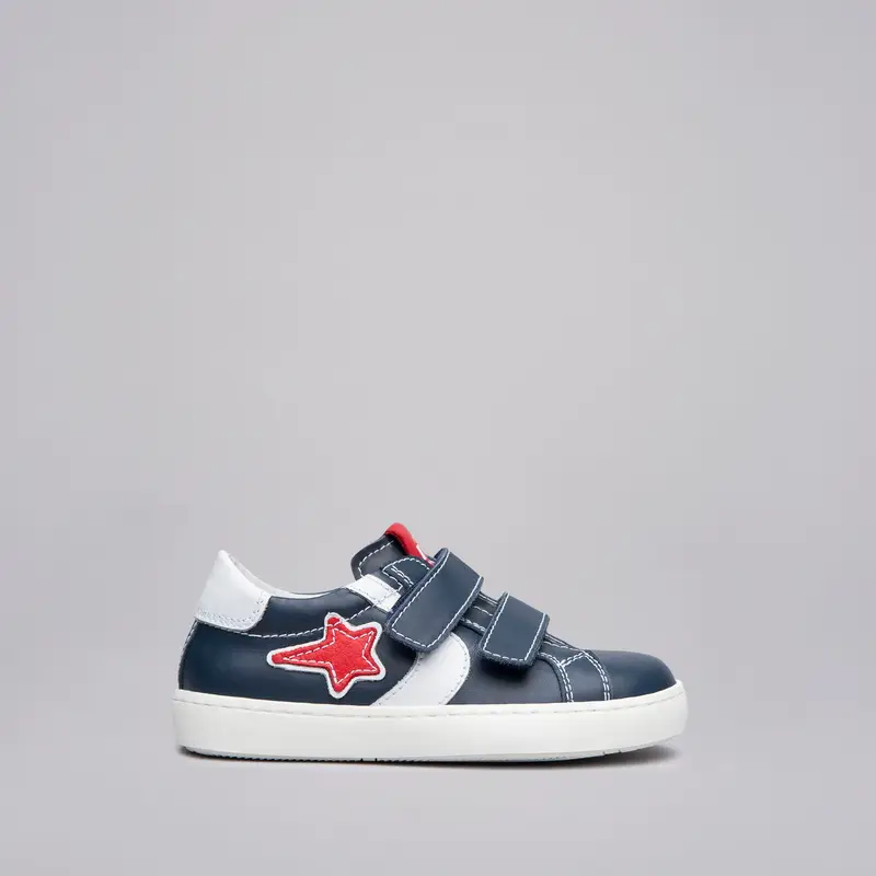 NeroGiardini Outlet Sneakers Kids da Bambino in Pelle - Blu