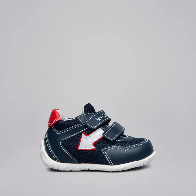 NeroGiardini Outlet Sneakers Kids da Bambino in Pelle e Tela - Blu