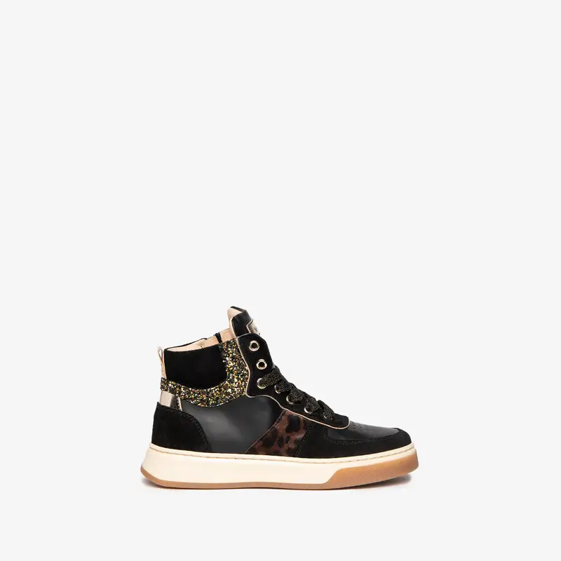 NeroGiardini Outlet Sneakers Teens da Ragazza in Camoscio e Pelle - Nero