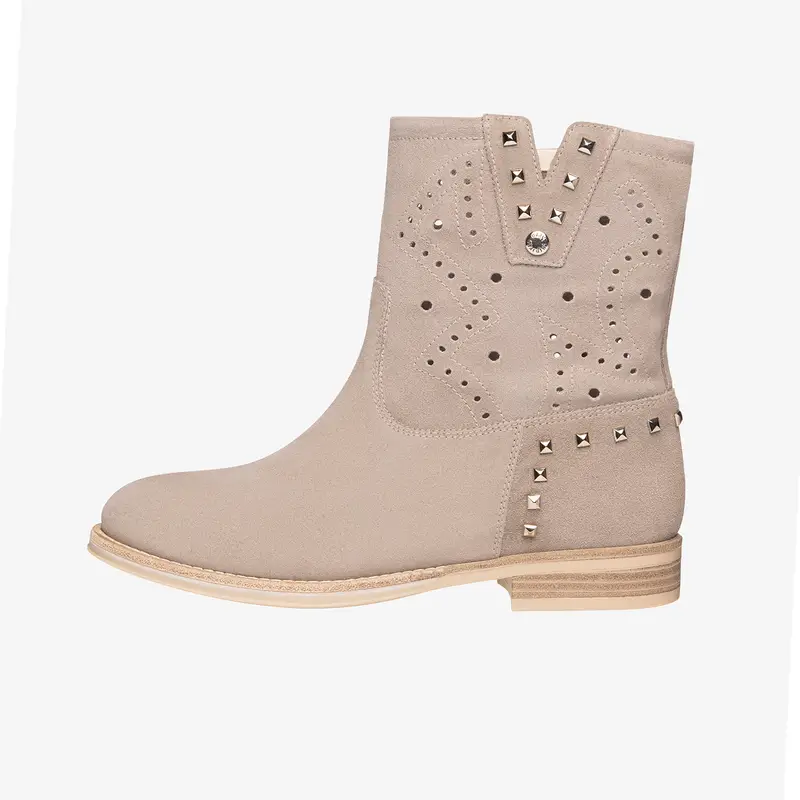 NeroGiardini Outlet Stivaletti Donna in Camoscio - Beige