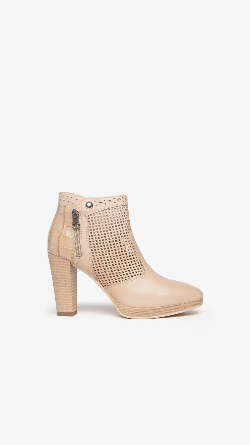 NeroGiardini Outlet Tronchetti Donna in Pelle - Beige