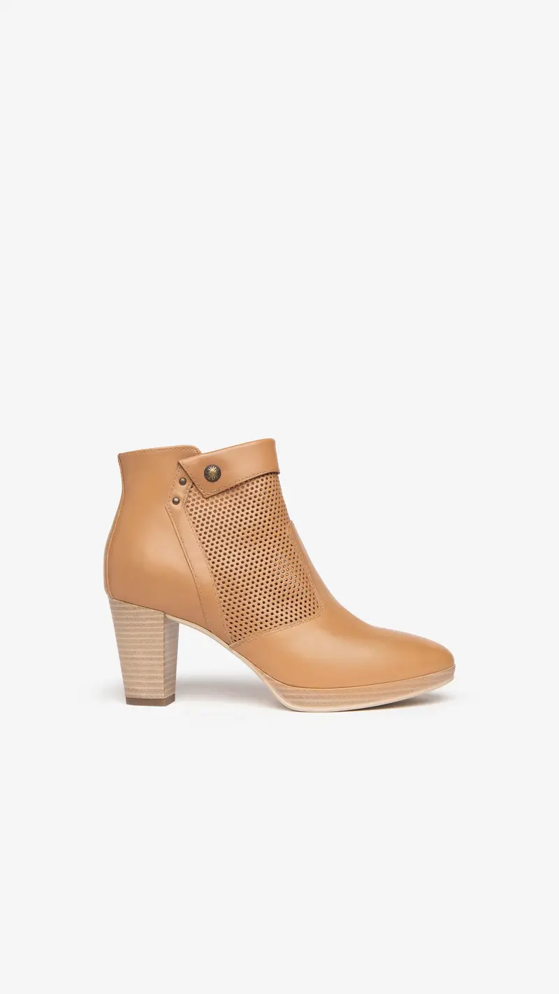 NeroGiardini Outlet Tronchetti Donna in Pelle - Marrone