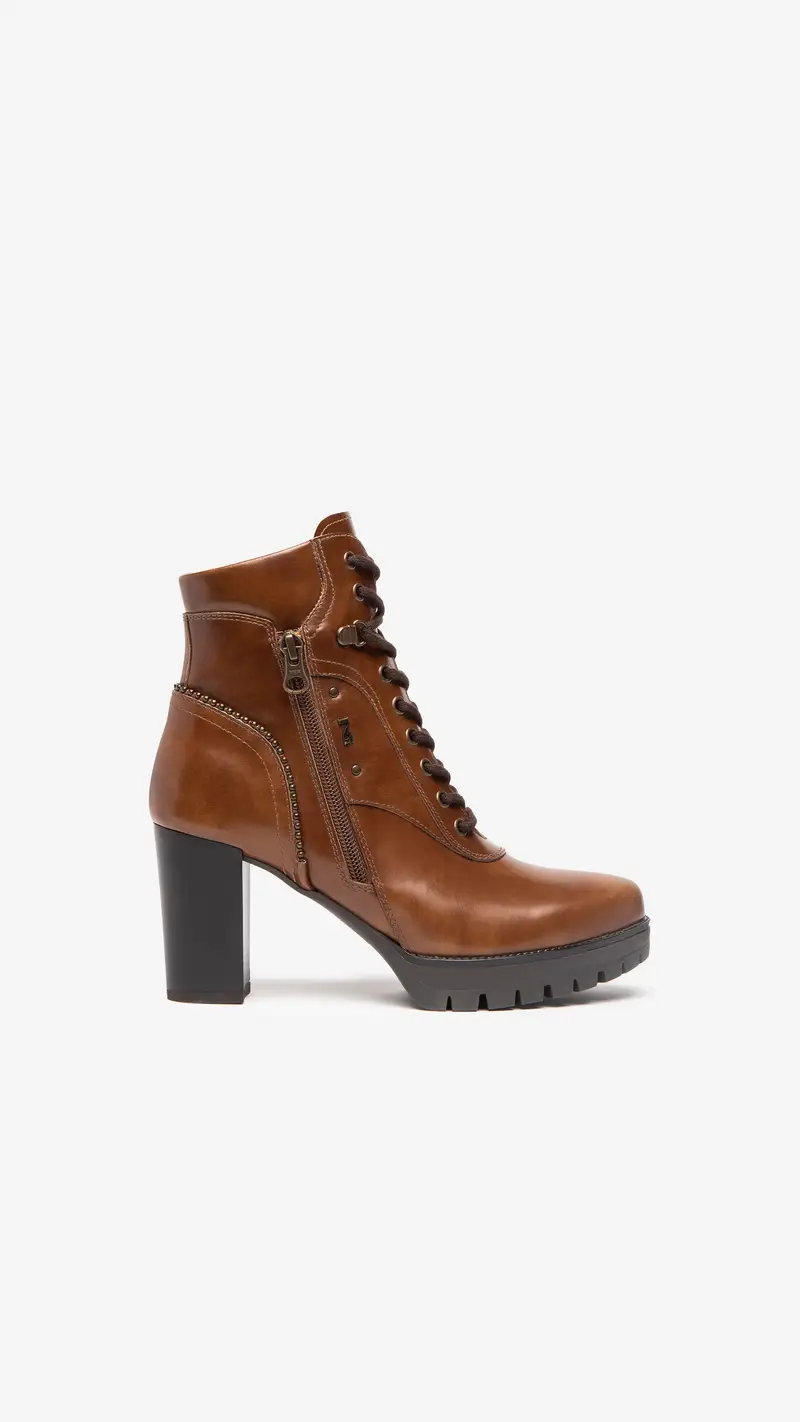 NeroGiardini Outlet Tronchetti Donna in Pelle - Marrone