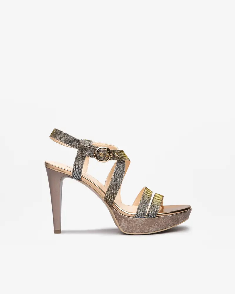 NeroGiardini Sandali Donna in Materiale Tecnico - Marrone