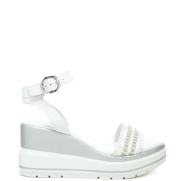 Nerogiardini scarpe alte da donna con dettagli in metallo bianco