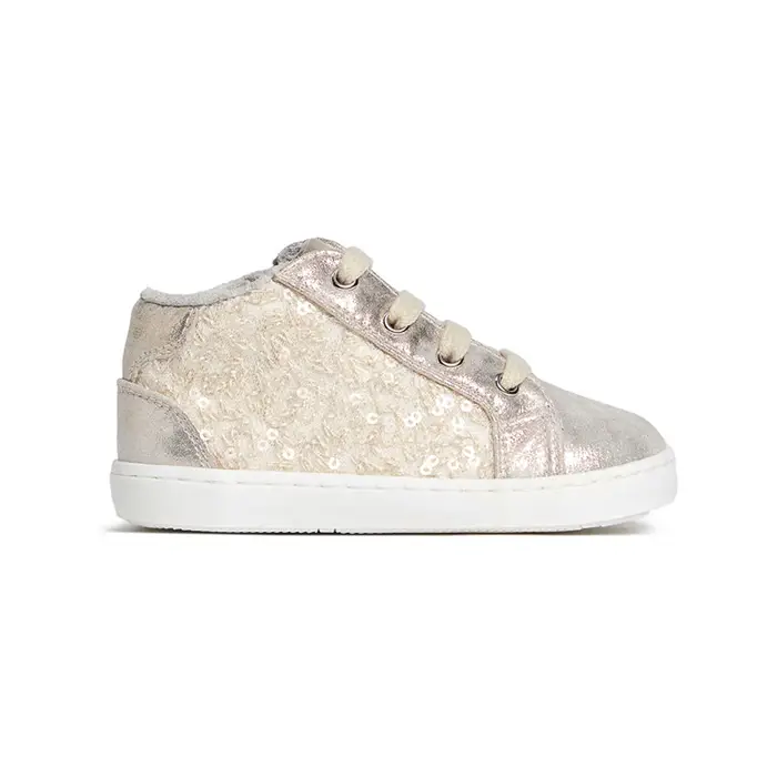 NeroGiardini Scarpe bambini Nero Giardini sneaker alta con paillettes Oro