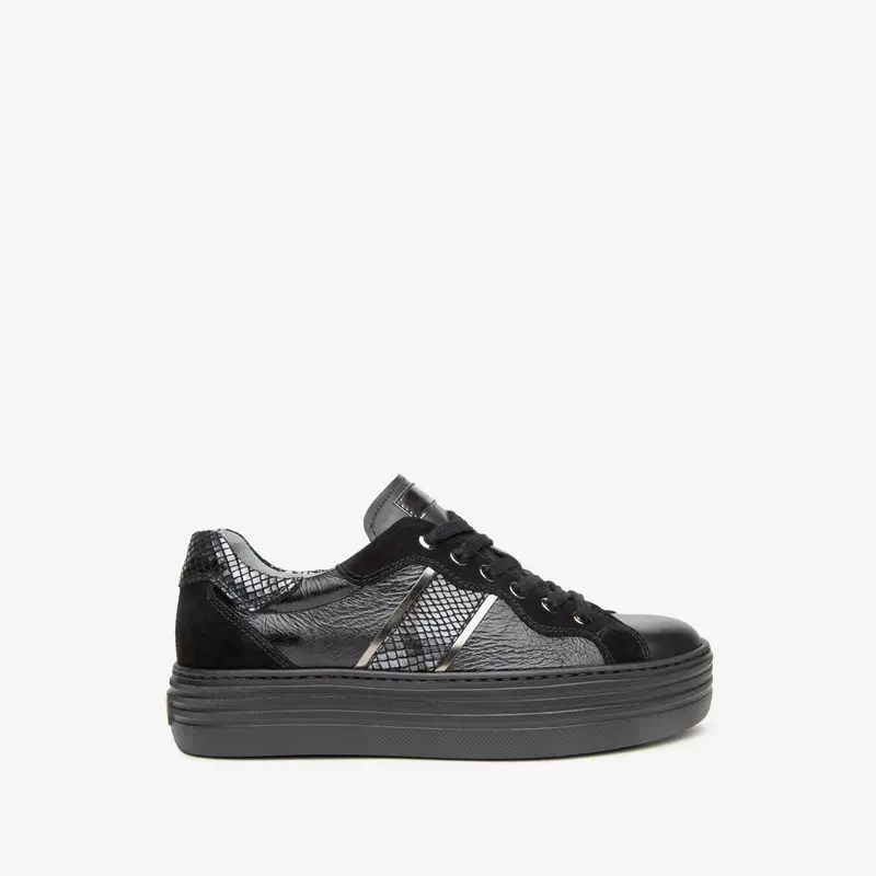 NeroGiardini Sneakers Donna in Pelle e Camoscio - Nero