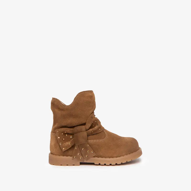 NeroGiardini Stivaletti Baby da Bimba in Camoscio - Marrone