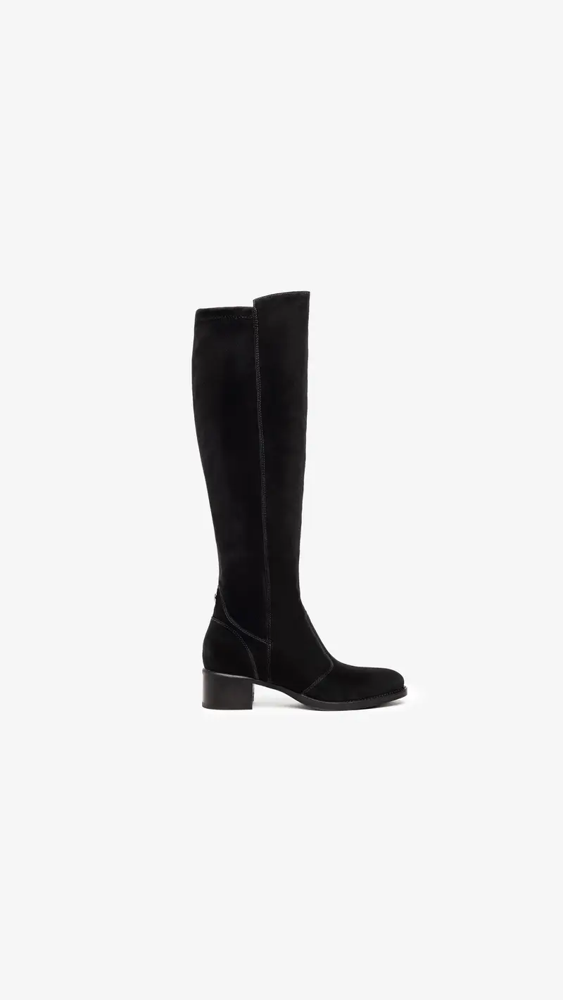 NeroGiardini Stivali Donna in Camoscio - Nero