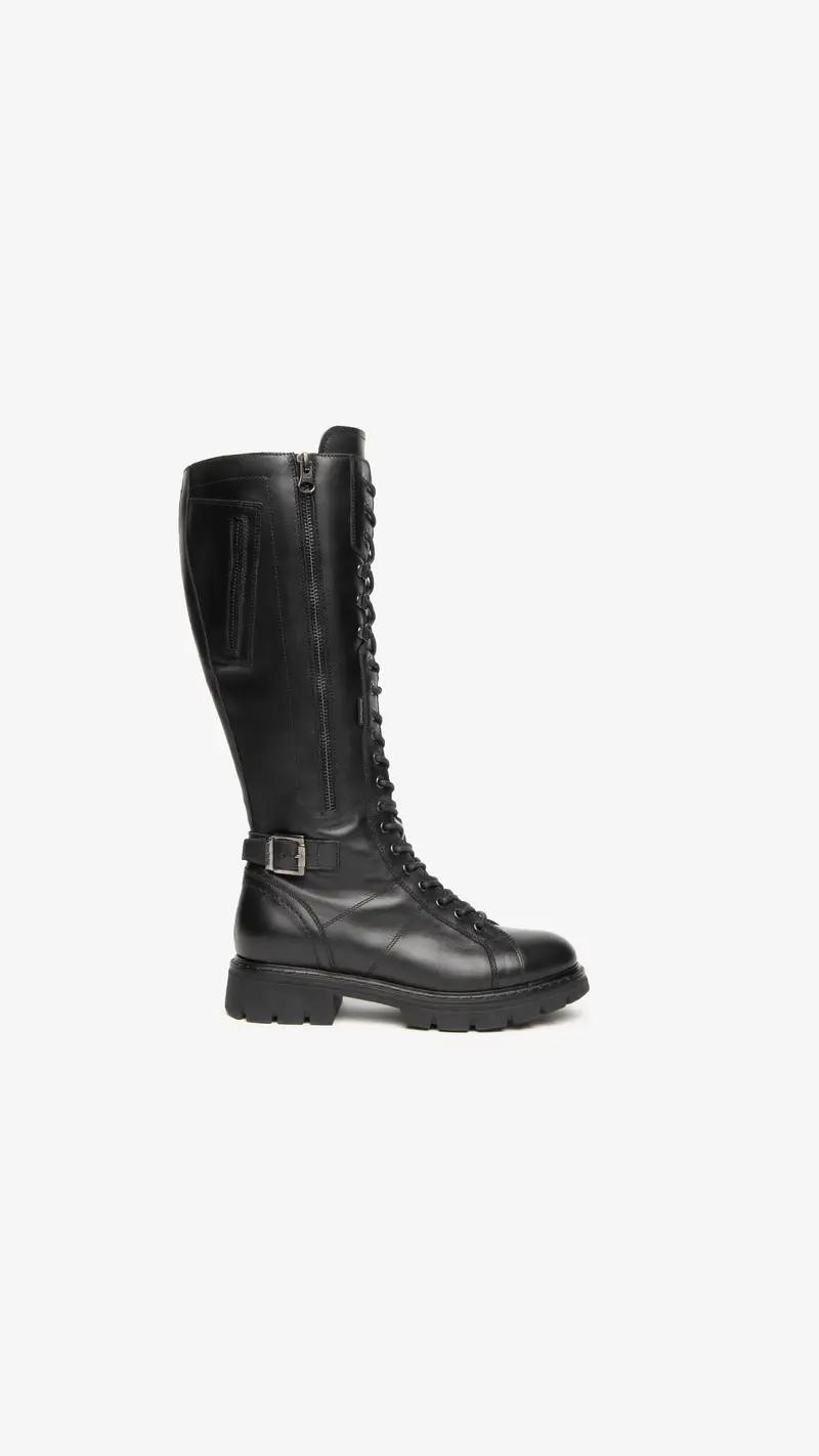 NeroGiardini Stivali Donna in Pelle - Nero