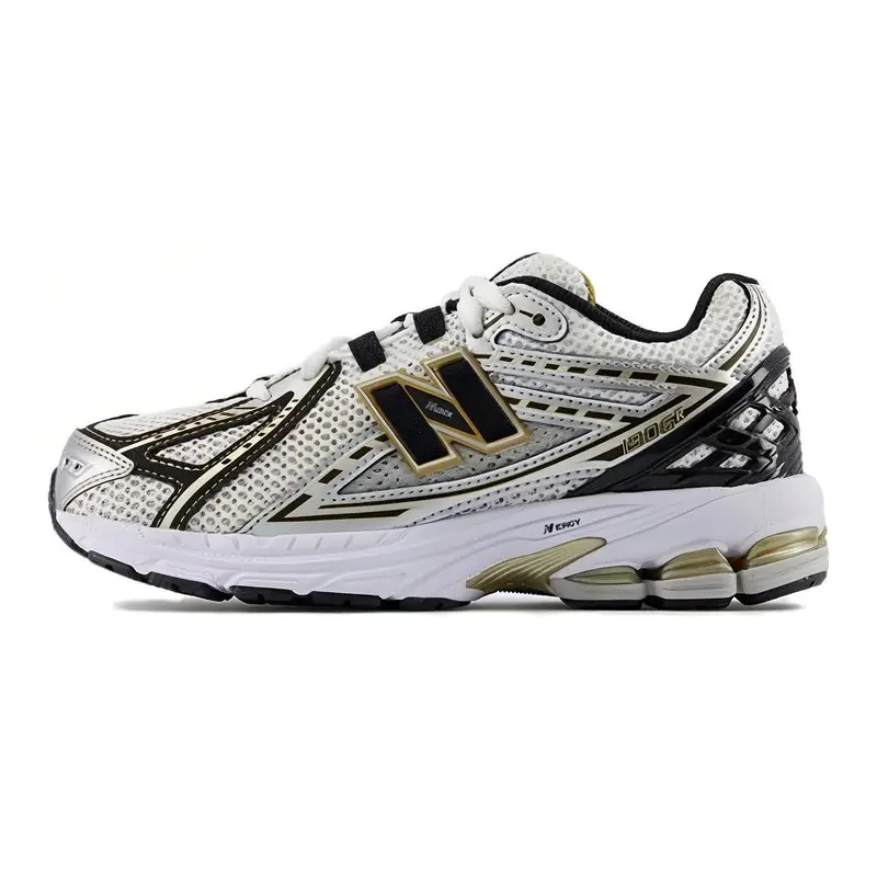 New Balance 1906R Bambino Largo Argento Metallizzato Oro Metallizzato Scarpe da Ginnastica per Bambini GC1906RA-W 35 5