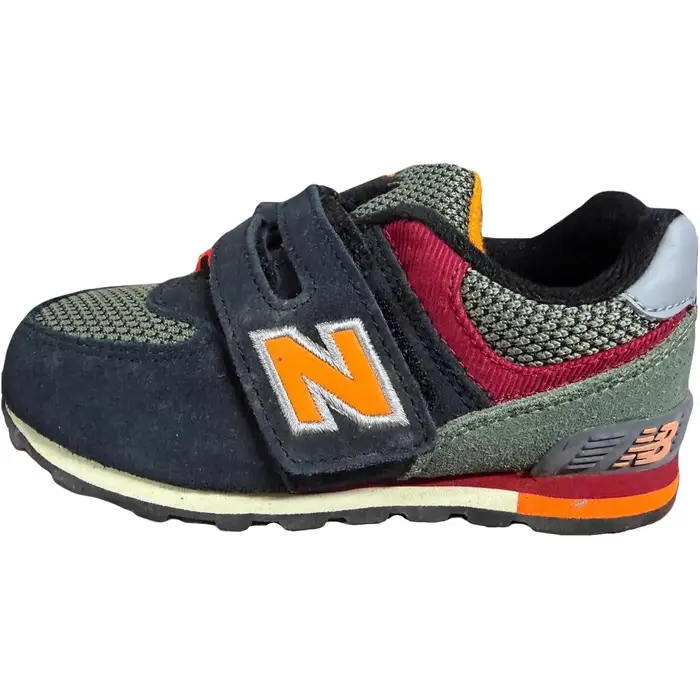 574 Comode Versatili Basse Scarpe da Passeggio Sneaker Bambino Nere KG574K4I 26