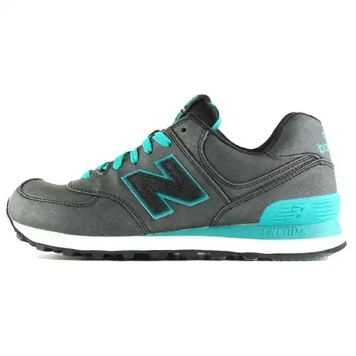 New Balance 574 Metalli Preziosi - Carbone Teal Scarpe da Ginnastica da Donna Nere WL574MBK 37 5