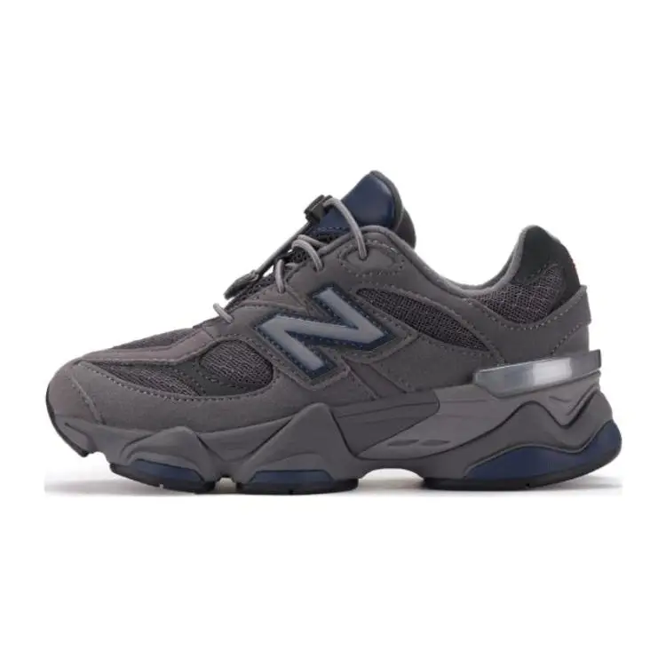 New Balance 9060 Bambino Castlerock Scarpe da Ginnastica Bambino Grigio Blu Navy Argento-Metallizzato PV9060EC