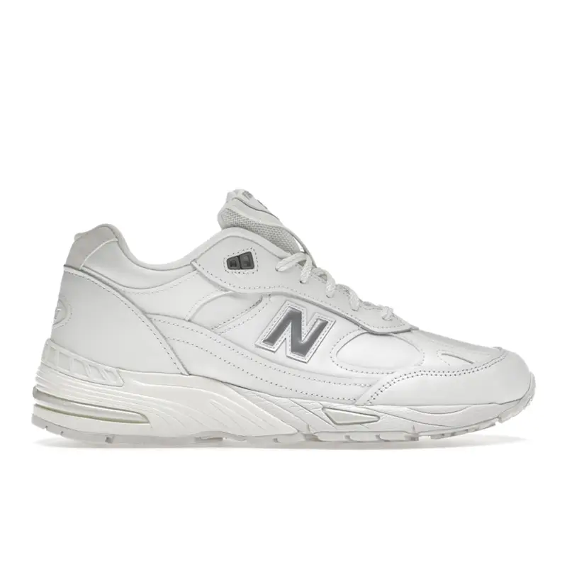 New Balance 991 Made in England Scarpe da ginnastica triple bianche da uomo grigie M991TW 41 5
