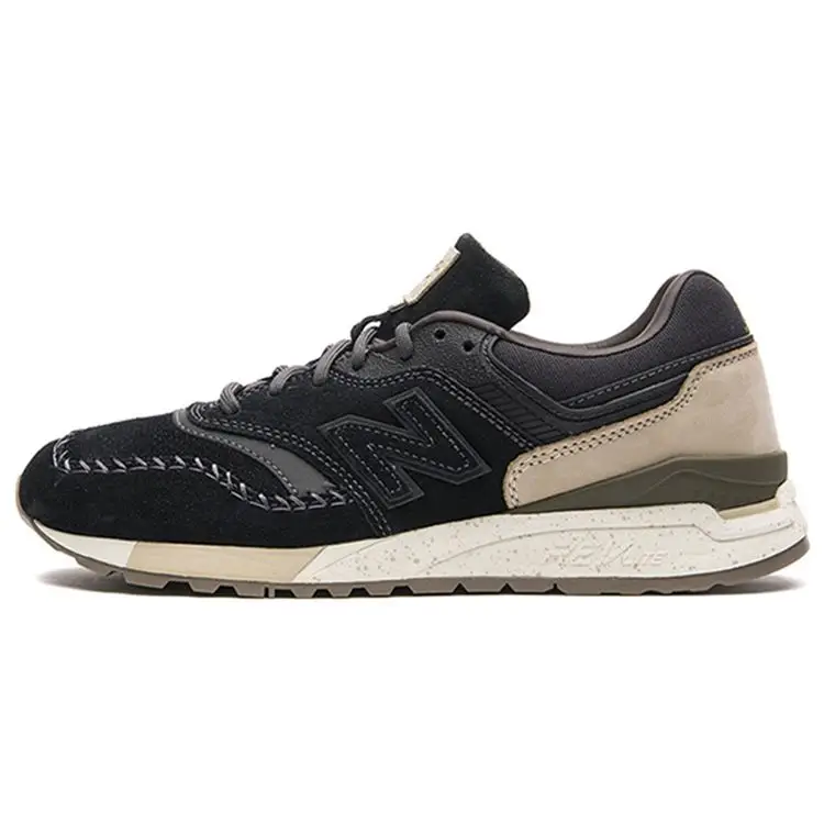 New Balance 997 5 Serie Logo Classico Mesh Toma Bassa Scarpe da Corsa Uomo sneakers Nero Grigio Beige ML997HEL