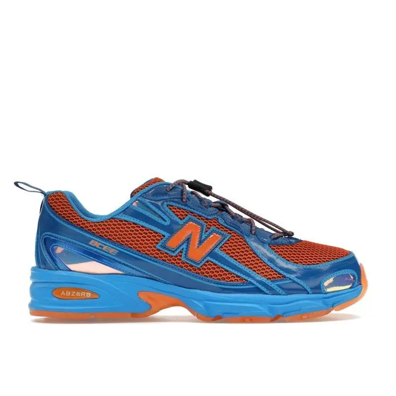 New Balance Aminé x 740v2 Benson Tech Sneakers Unisex Blu Snorkel-Blu Cachi-Arancione U740CB2