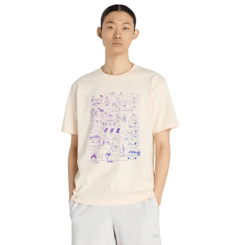 New Balance T-shirt Beige 2314673