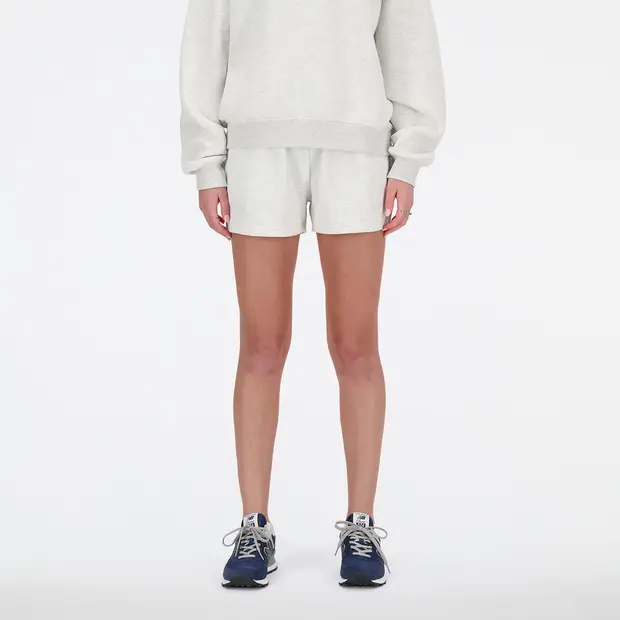 New Balance Essentials Donna - Pantaloncini Grigio - di cotone Grey