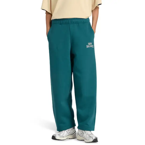 New Balance fleece Donna - Pantaloni Verde - di cotone Green