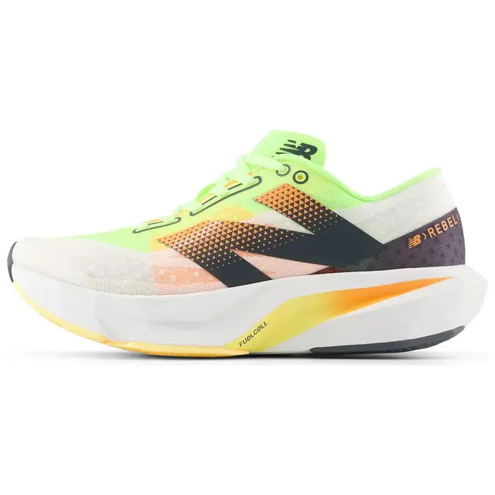 FuelCell Rebel v4 Bianco Bleached Lime Glo Scarpe da Ginnastica da Donna Bleached-Lime-Glow Mango Caldo WFCXLA4 40 5