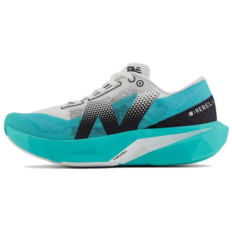 New Balance FuelCell Rebel v4 Cyber Jade Scarpe da Ginnastica da Donna Teal Nero Bianco WFCXCJ4