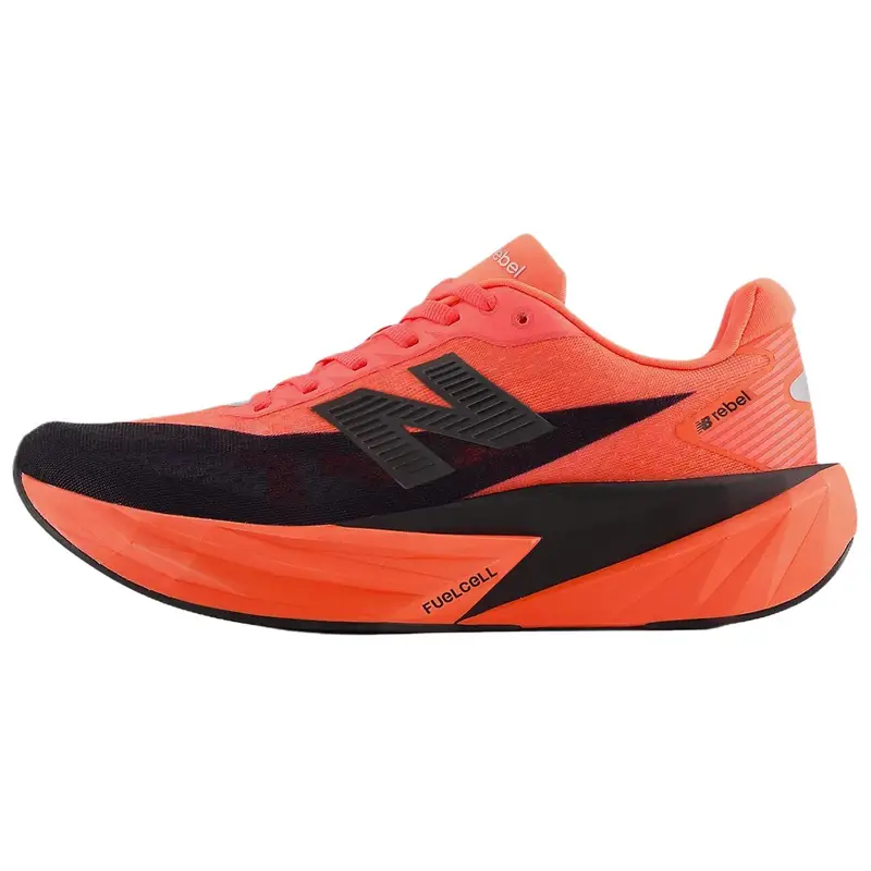 New Balance FuelCell Rebel v5 Rosso Urgente Sneakers da Uomo Nero Argento Metallico MFCXLA5 42 5