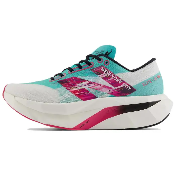 FuelCell SuperComp Elite v4 TCS Maratona di New York Scarpe da Ginnastica da Donna Teal Cyber-Jade Bianco WRCELM4 37
