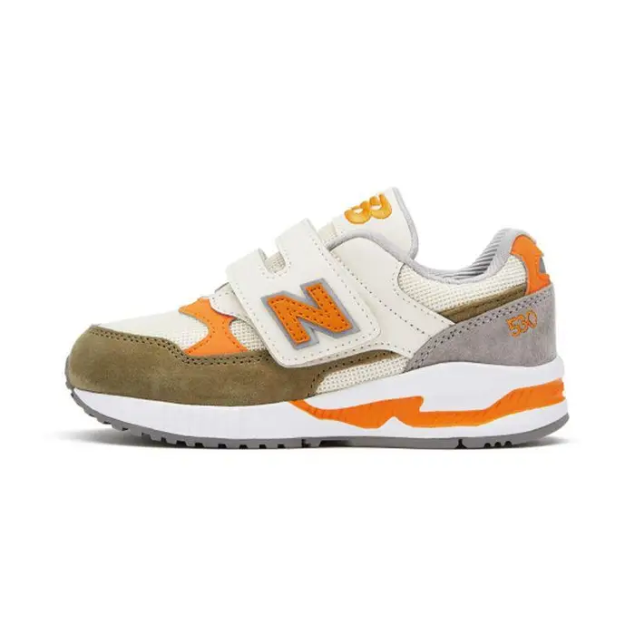 NB 530 Comode Casual Basse Scarpe da Corsa Sneaker Bambino Beige Arancione KV530SNP 28 5
