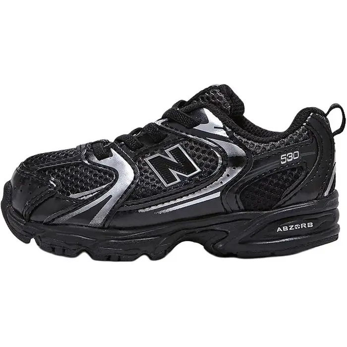 Nb 530 Comode Morbide Scarpe Basse da Passeggio Scarpa da Bambino Nera IZ530LT 27 5