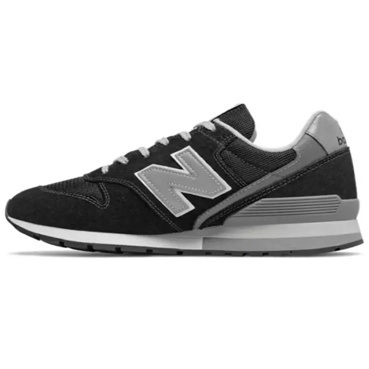 New Balance Nb 996 Comode Versatili Pelle Basse Casual Scarpe da Corsa Sneaker Unisex Grigio Nero CM996BP 38 5