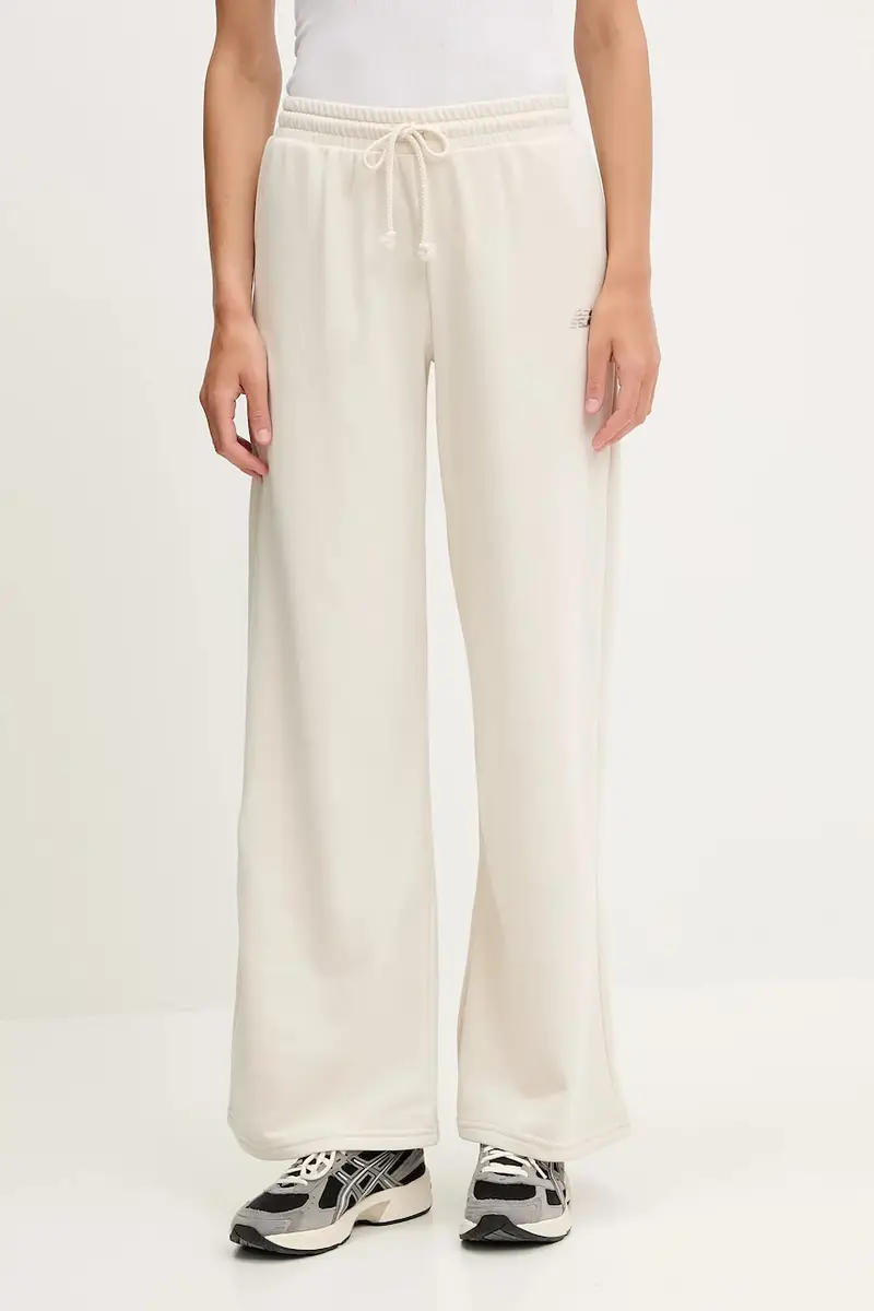New Balance pantaloni tuta donna colore beige WP51503LIN