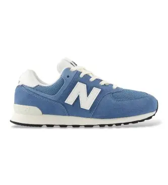 New Balance per donna/ragazza G574V1_KL Sneakers 574 blu (7USA=40), Tessuto, Basso, Stringhe, Casual, moda per bambini