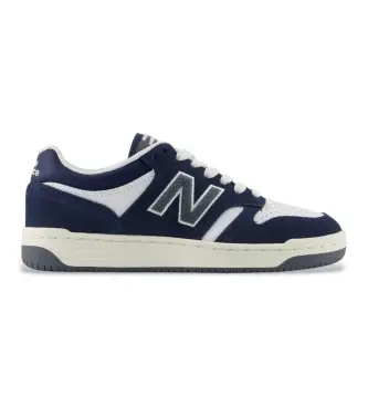 New Balance per donna/ragazza GB480V1_KL Scarpe da ginnastica B480 con lacci, bianche e nere (38 5), Nero, Basso, Stringhe, Casual, moda pe