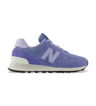 per donna W574V2_LI Sneakers in pelle 574 blu (43), Basso, Stringhe, Casual