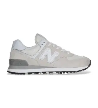 New Balance per donna WL574V3 Sneakers in pelle 574 Core beige, Basso, Stringhe, Casual
