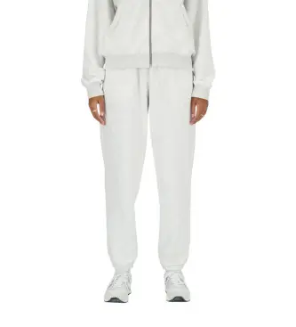 New Balance per donna WP41500 Pantaloni jogger grigi Sport Essentials, Casual, Grigio, Cotone