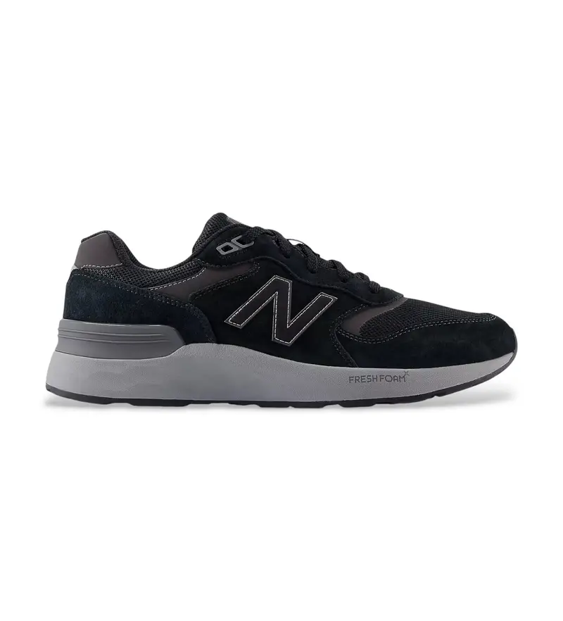 New Balance per uomo MW880V7 Scarpe Fresh Foam Walking 880 v7 nere, Nero, Basso, Stringhe, Casual, Sportivo, Multisport