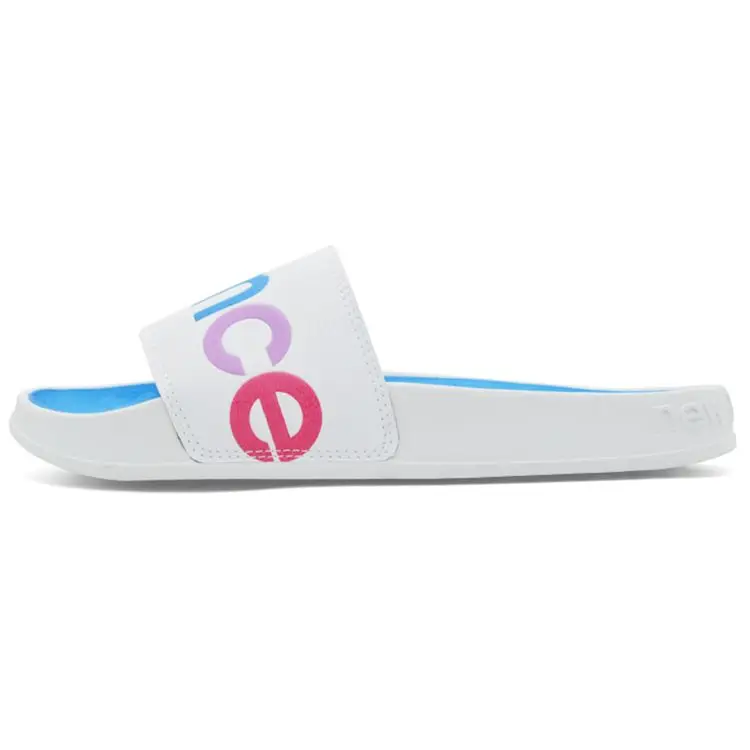 New Balance Sandali Slide NB 200 Comodi Versatili Calzature Donna Bianco Blu SWF200A1 37 5