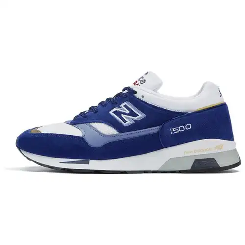 New Balance Sneakers Unisex Blu 1500 Made in England Bianco Grigio M1500PWT 41 5
