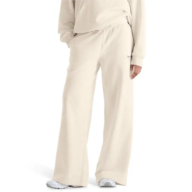 New Balance Terry Donna - Pantaloni Beige - di cotone