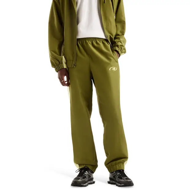 New Balance Trackside Uomo - Pantaloni Verde - Jersey Green